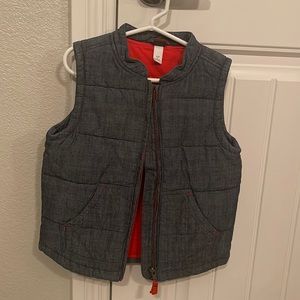 NWOT Tea Collection chambray zipped vest - Size S/P